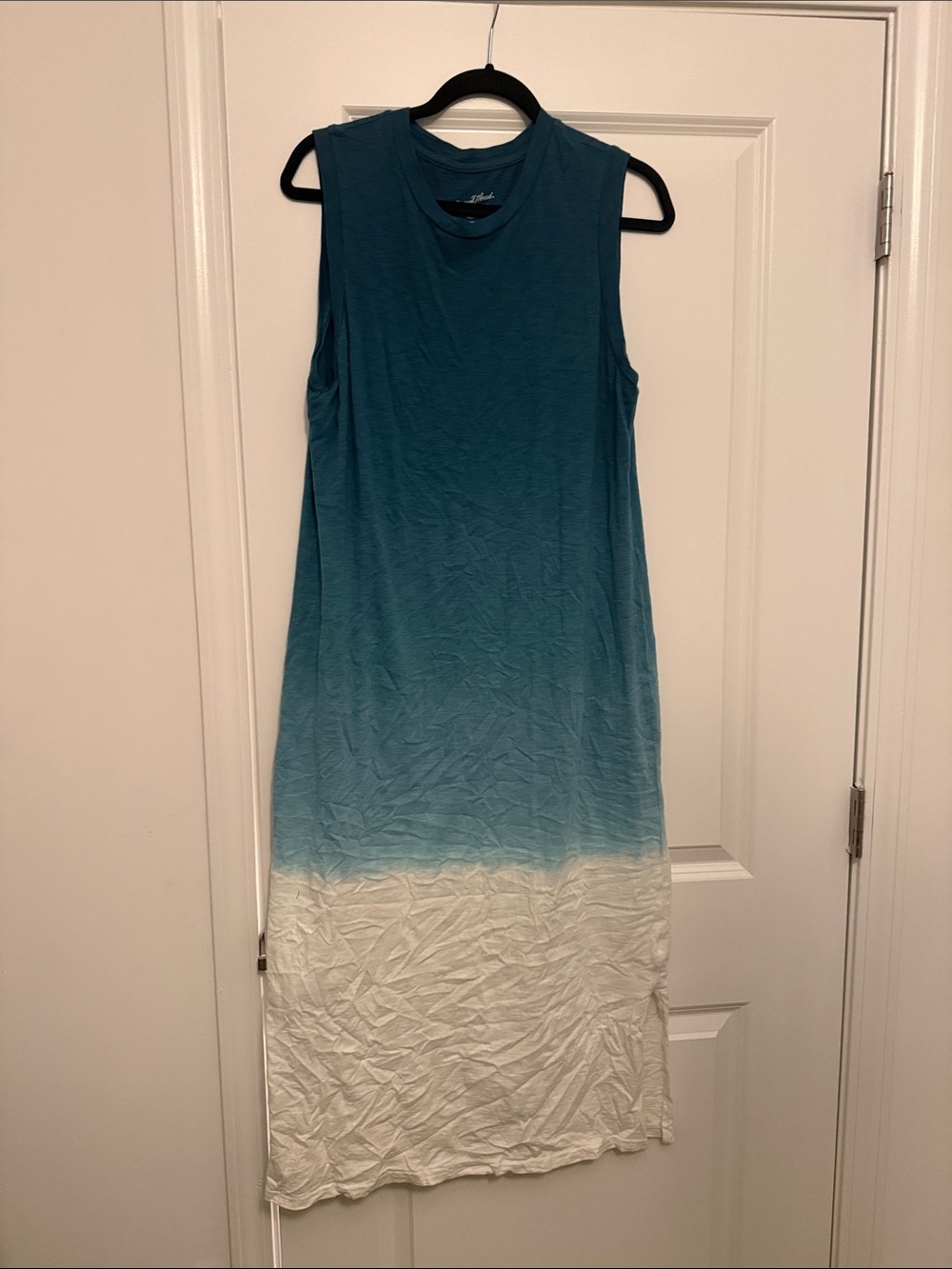 Universal Thread Teal to White Ombre Sleeveless Maxi Dress